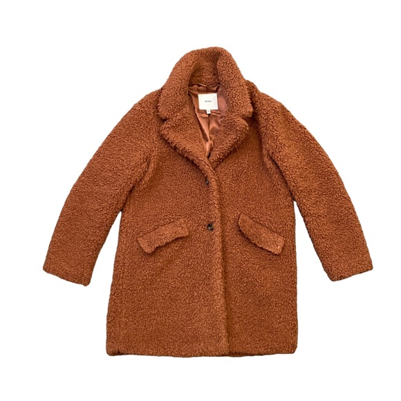 ICHI Jackets & Blazers - ICHI brown teddy bear jacket